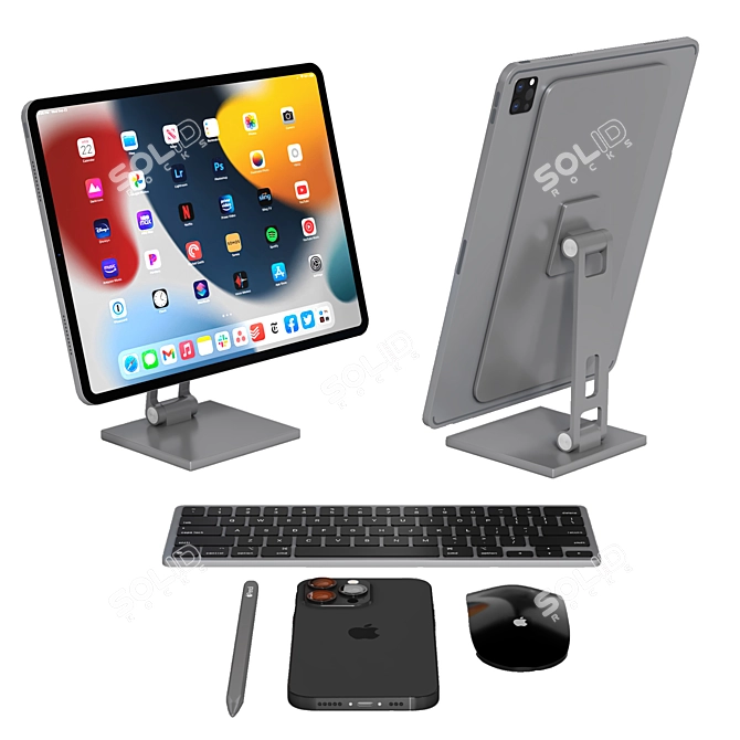 MagFit iPad Stand Pro 07 3D model image 1