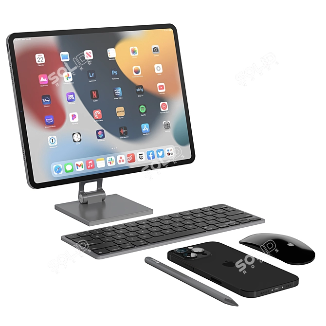 MagFit iPad Stand Pro 07 3D model image 2