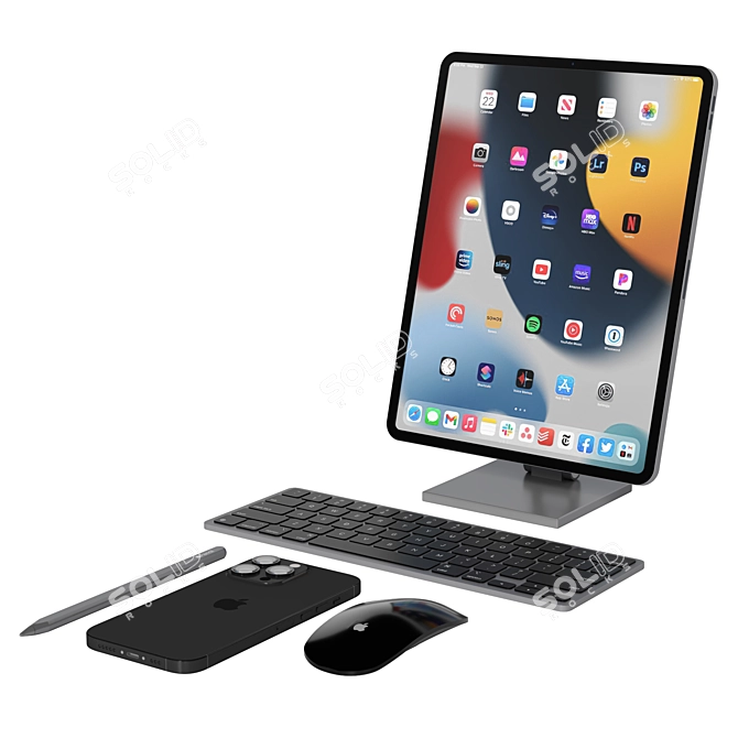 MagFit iPad Stand Pro 07 3D model image 3