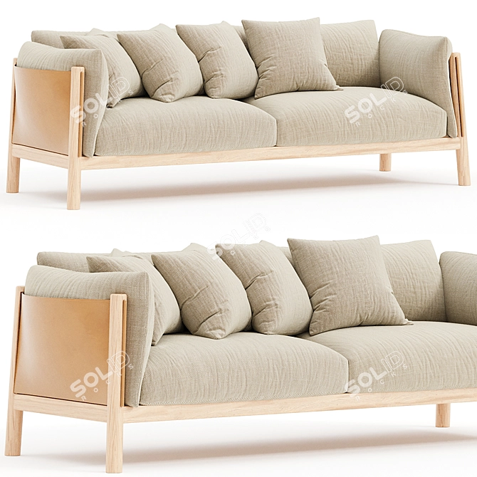 Yak Sofa DePadova Elegant 3-seater 3D model image 3