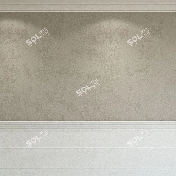 Decorative Plaster with Molding 245 3D model image 2