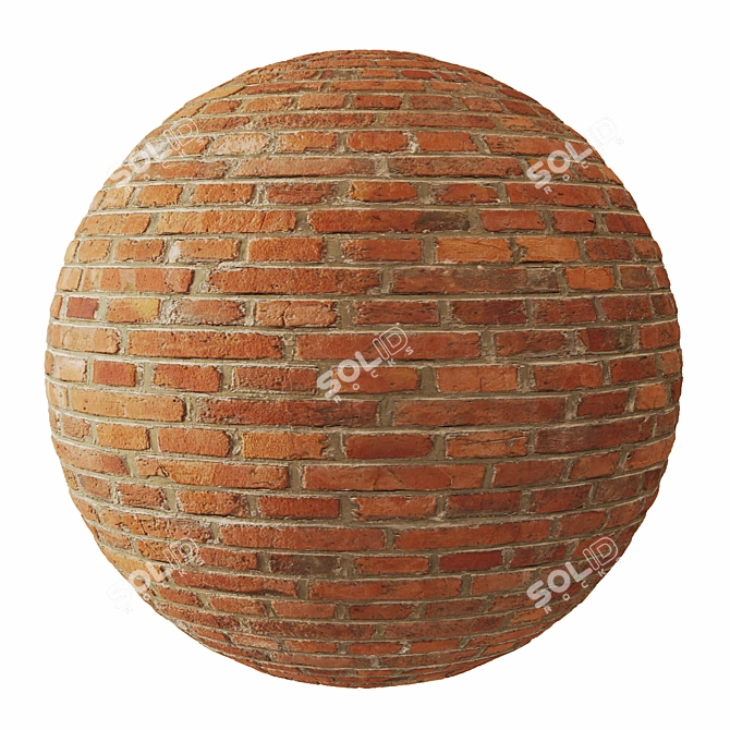  Natural Old Brick Material 3D model image 3