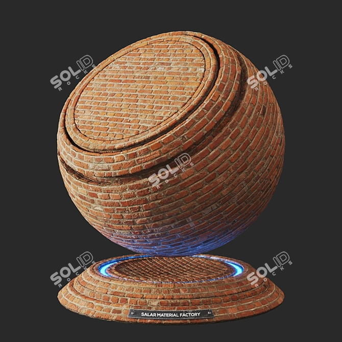  Natural Old Brick Material 3D model image 5