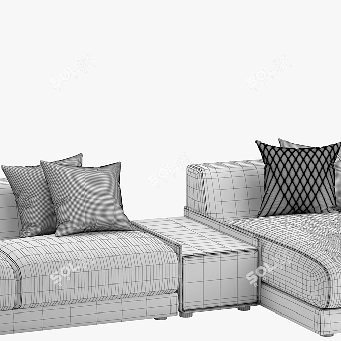 Modern Comfort Bentley Stowe Sofa 3D model image 2