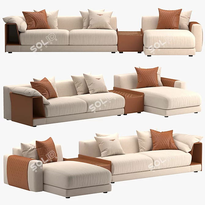 Modern Comfort Bentley Stowe Sofa 3D model image 3