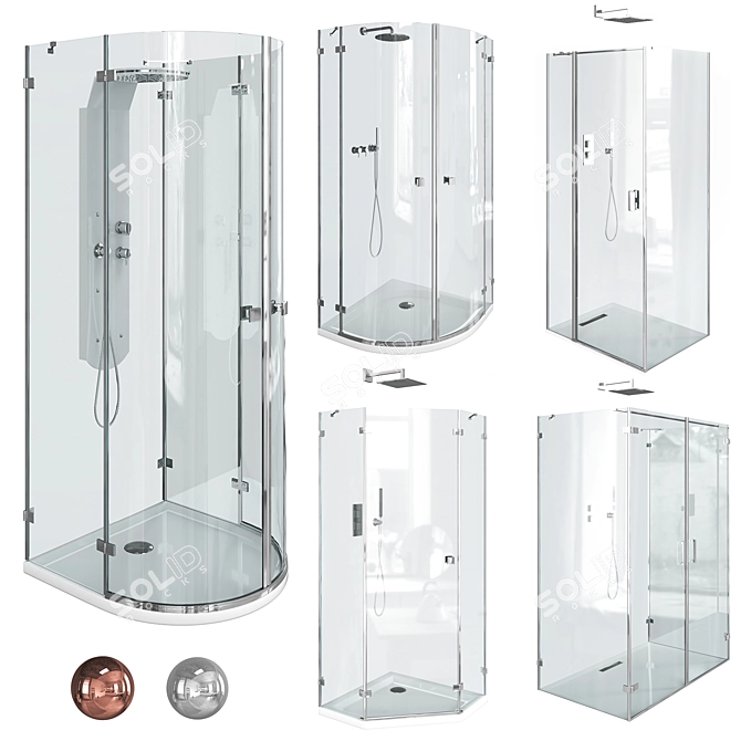 Radaway Shower Enclosures Collection 3D model image 1