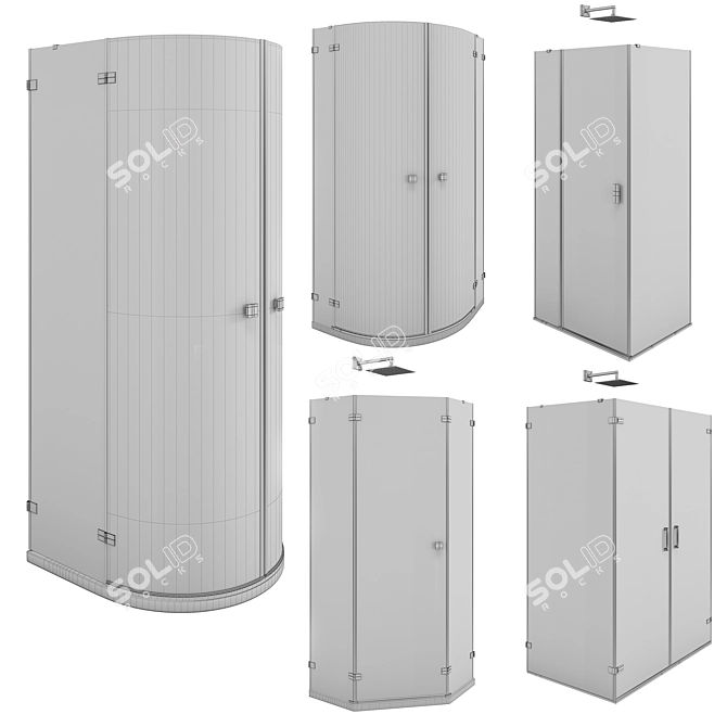 Radaway Shower Enclosures Collection 3D model image 2