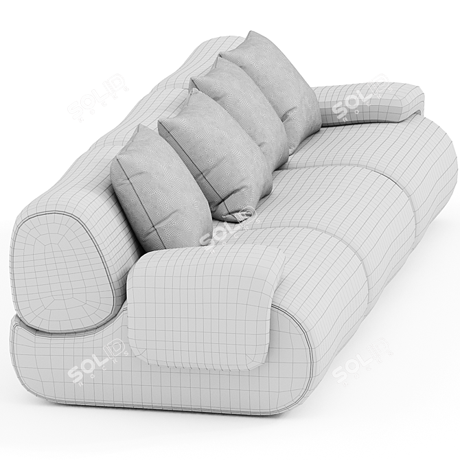 Modern Modular Sofa Furniture Piece 3D model image 2