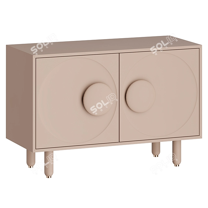 Elegant Living Room Side Table 3D model image 2