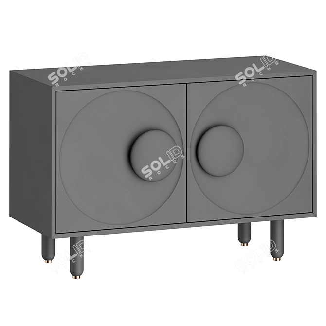 Elegant Living Room Side Table 3D model image 3