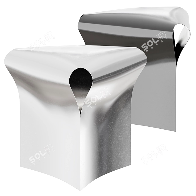 Martinelli Venezia Designer Stool 3D model image 1