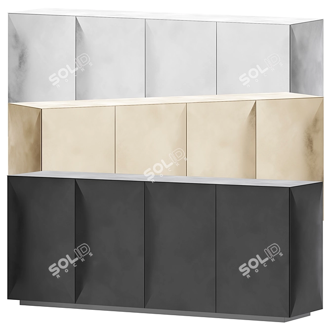 De Castelli Sculpt Living Room Cabinet 3D model image 2