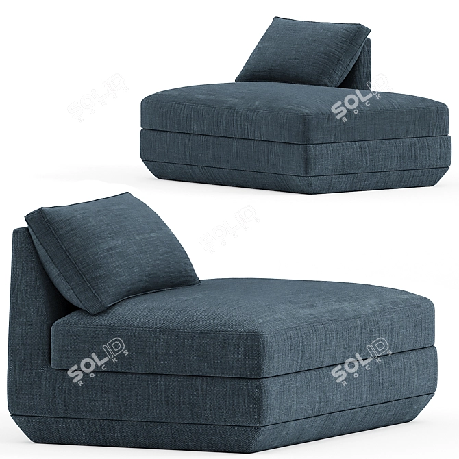 Modern Podium Lounge Right Essentials 3D model image 1