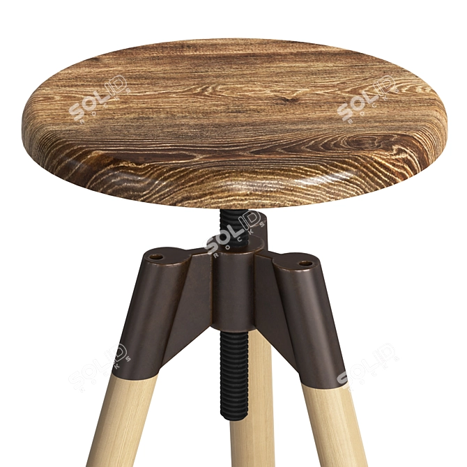 Modern Minimalist Sven Stool 3D model image 1