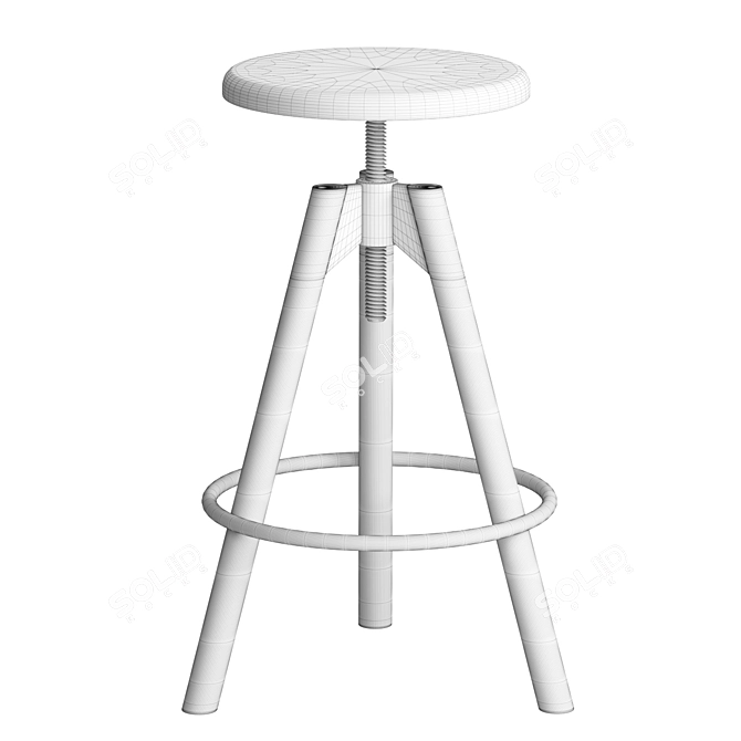 Modern Minimalist Sven Stool 3D model image 2