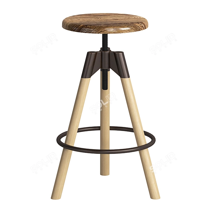 Modern Minimalist Sven Stool 3D model image 3