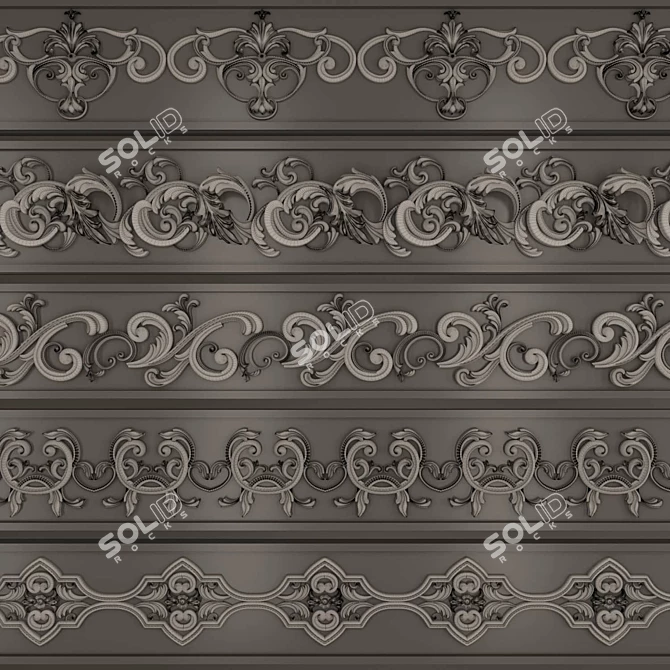 3D Software Ornament Collection 3D model image 1