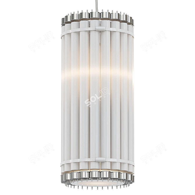 Sleek Vertical Tube Light 3D model image 2