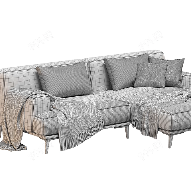  Modern Abisko Sectional Sofa 3D model image 3