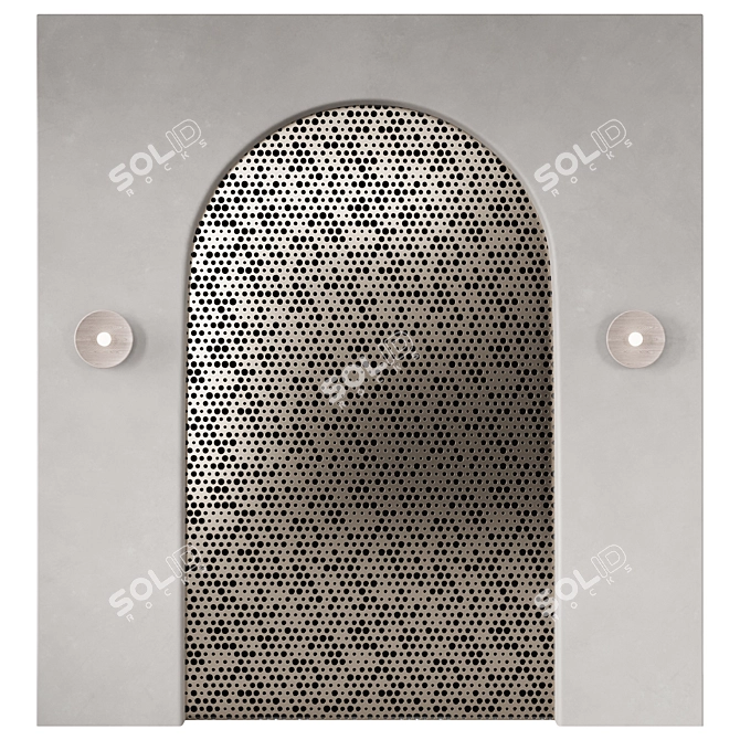 Stone & Metal Arch Set 3D model image 4