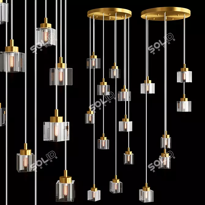 Designer DORA MORE Lamp Collection 3D model image 2