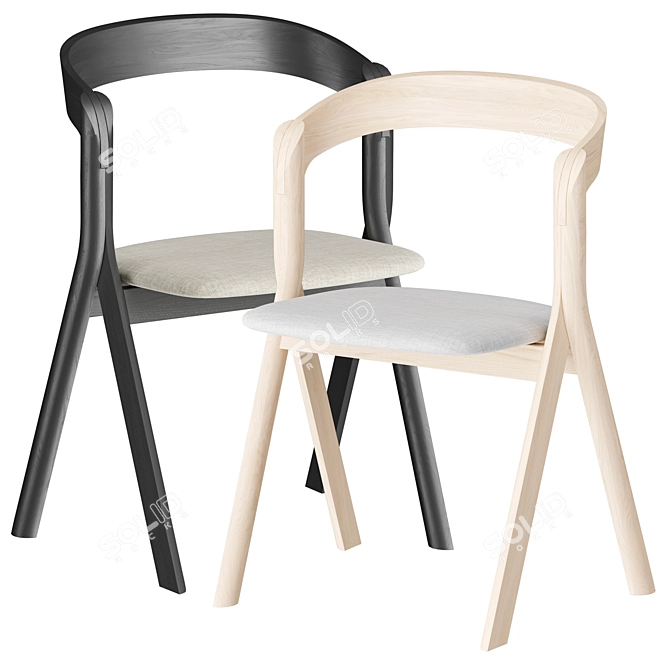 Stylish Miniforms Diverge Chair 3D model image 1