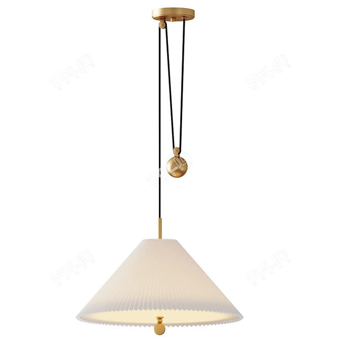 Glowing Angeline Pendant Light 3D model image 1