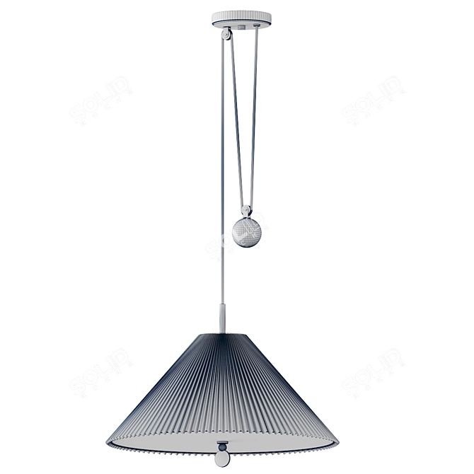 Glowing Angeline Pendant Light 3D model image 2