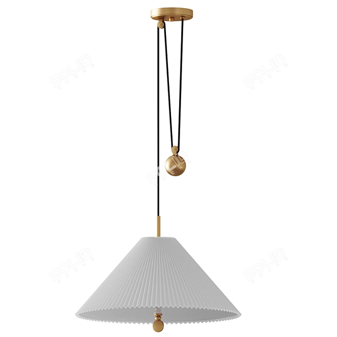 Glowing Angeline Pendant Light 3D model image 3
