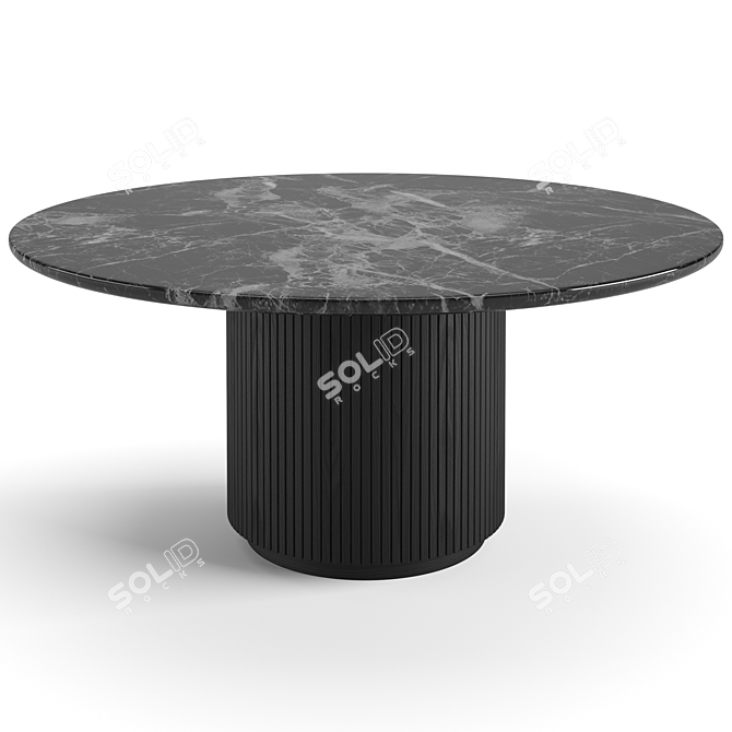 Modern Gubi Beetle Dining Set 3D model image 4