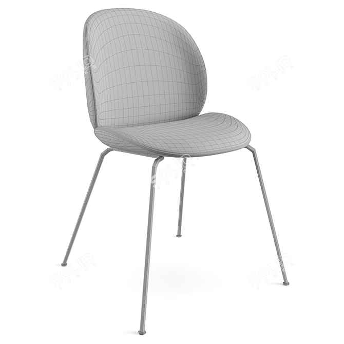 Modern Gubi Beetle Dining Set 3D model image 7