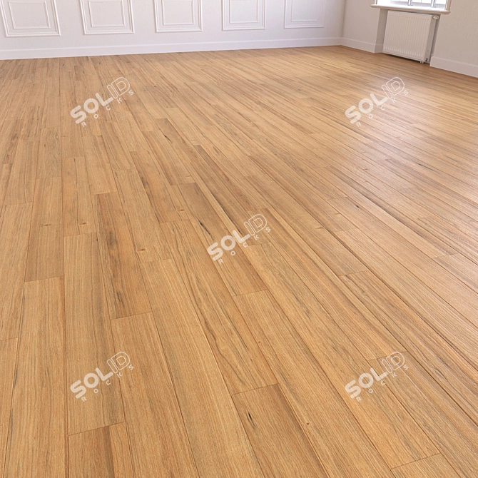 Wood Floor 3D Model Kit 3D model image 4