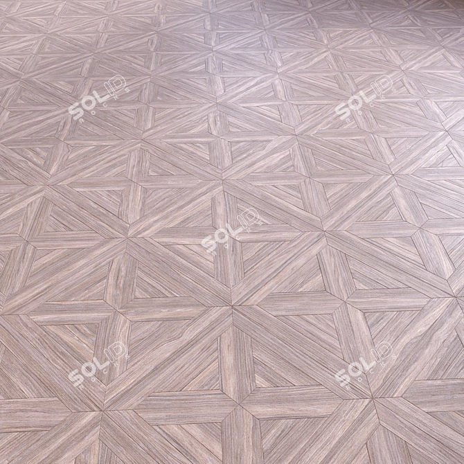 Modular Oak Wood Flooring 3D model image 2