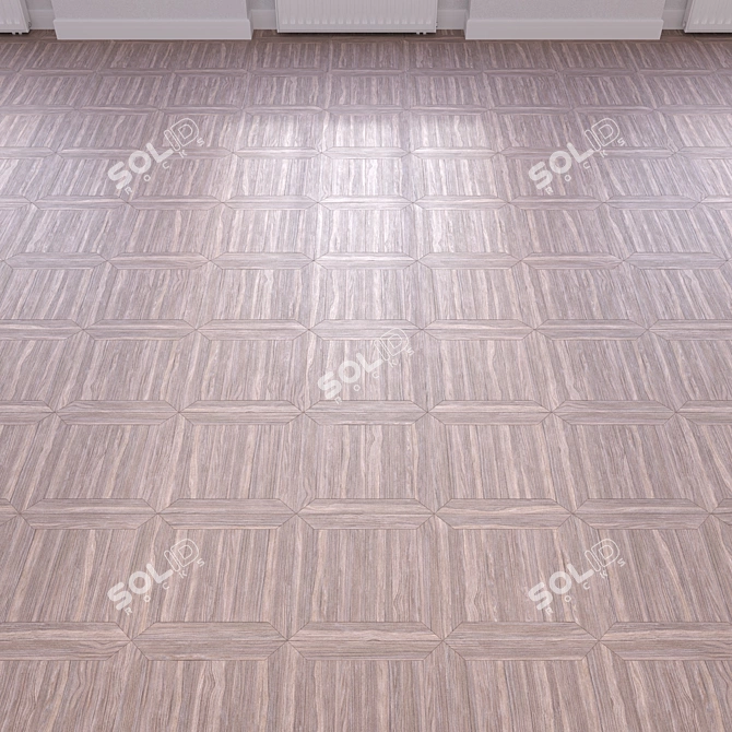 Modular Oak Wood Flooring 3D model image 3