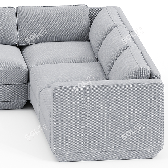 Podium Corner Sectional 5-Piece Set 3D model image 1