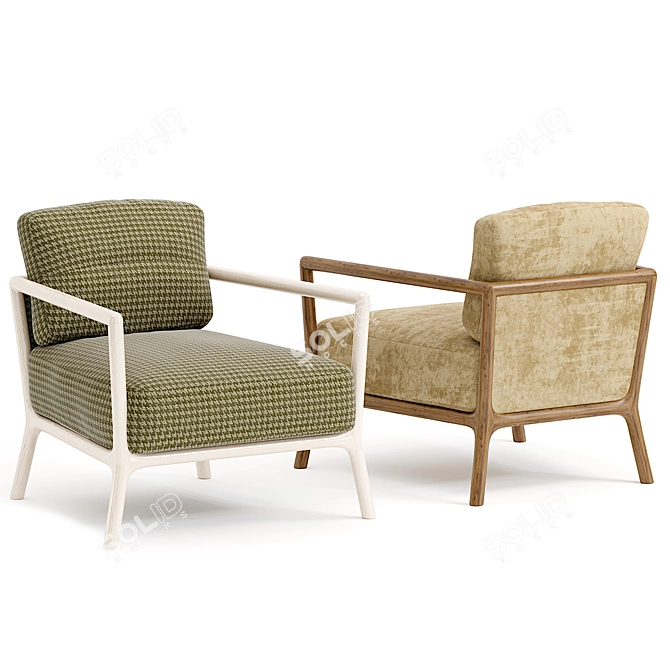 Chic Nube Carlton Armchair 3D model image 1