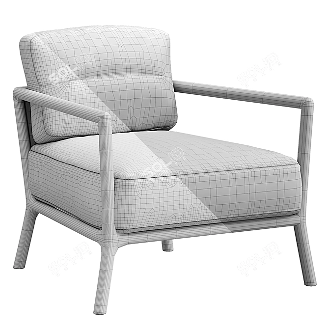 Chic Nube Carlton Armchair 3D model image 7