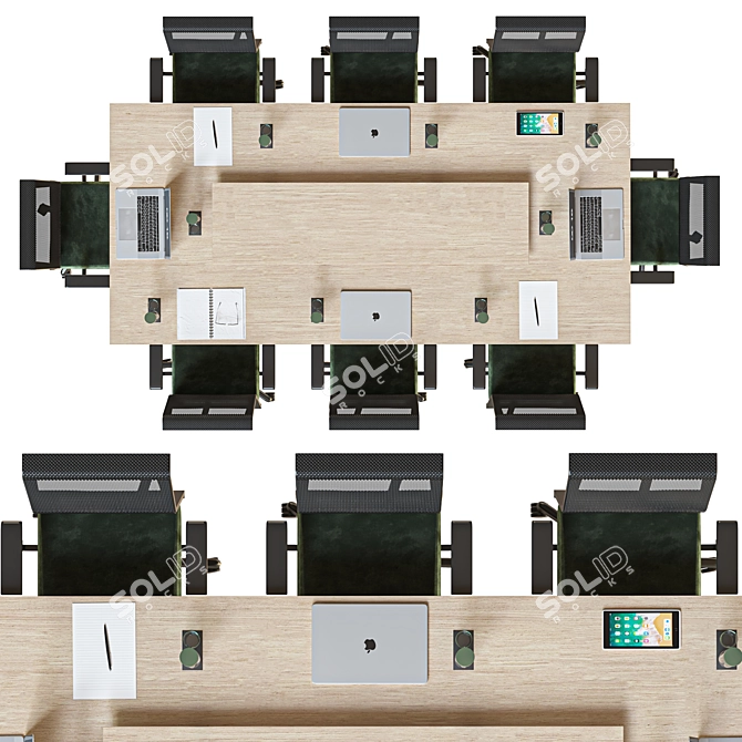 2015 Version 3D Table Model 3D model image 6