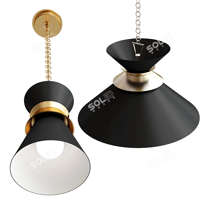 Elegant ALBORG Pendant Lamp Collection 3D model image 2