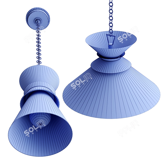 Elegant ALBORG Pendant Lamp Collection 3D model image 4