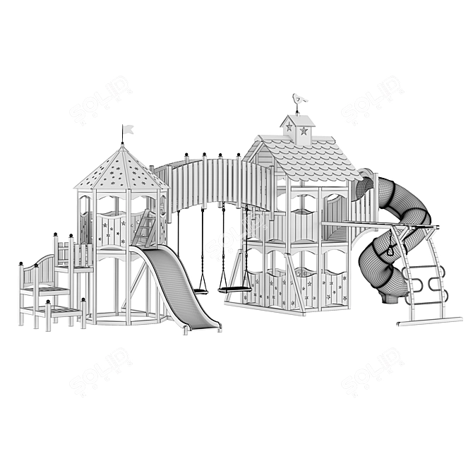 Interactive Playhouse Designs Set 3D model image 2