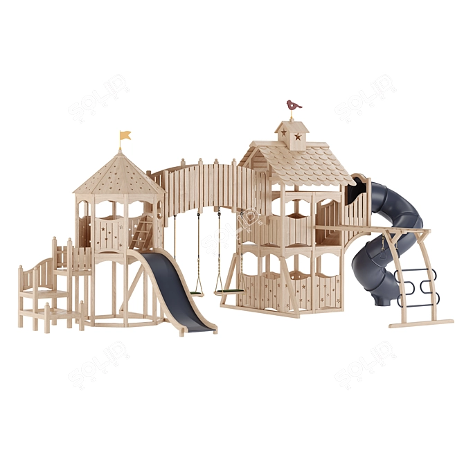 Interactive Playhouse Designs Set 3D model image 3