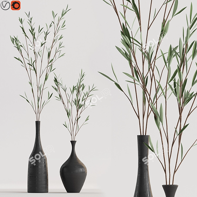 Floral Beauty 22 - Handcrafted Bouquet 3D model image 3