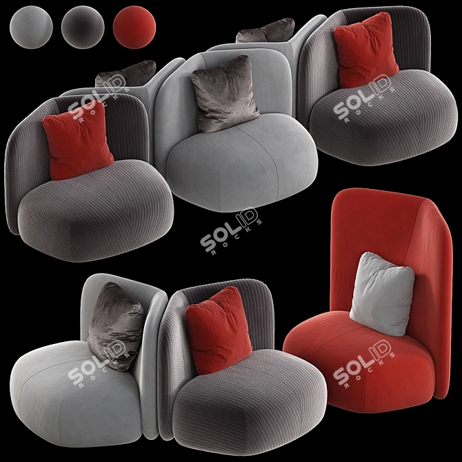 Miniforms Botera Armchair 2015 Model 3D model image 1