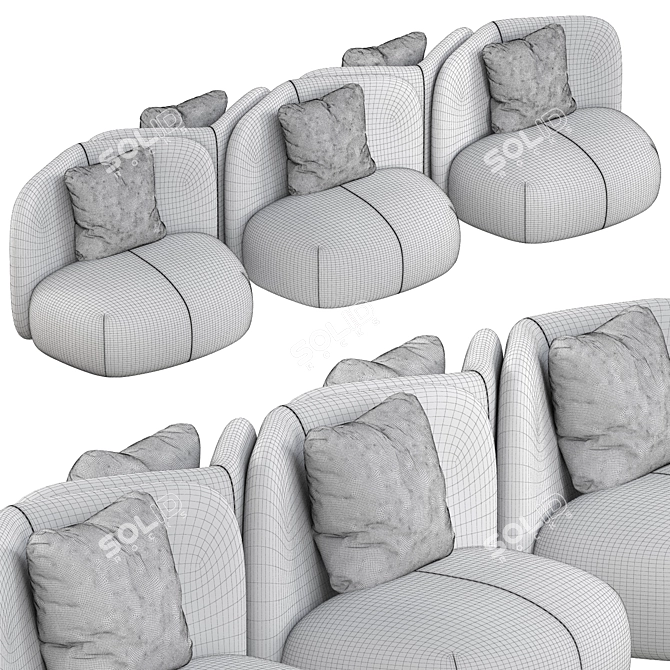 Miniforms Botera Armchair 2015 Model 3D model image 2