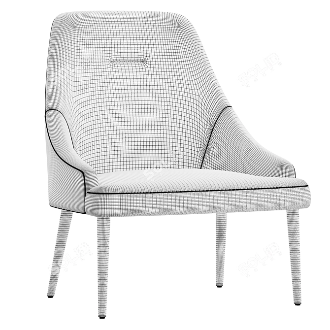 Contemporary Lounge Chair Model 3D model image 1