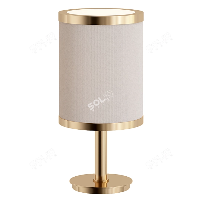Sleek Modern Table Lamp 3D model image 2