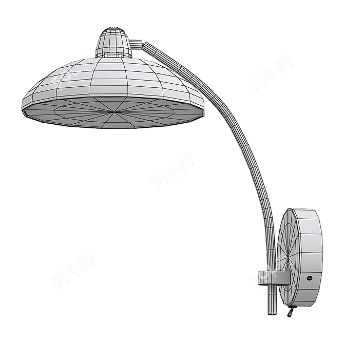 Elegant Saucer 3D Model Kit 3D model image 1