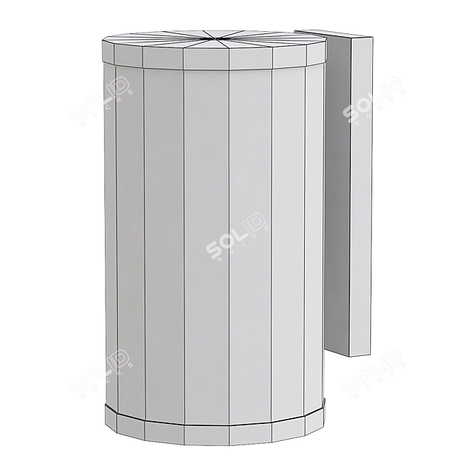 Contemporary Wall Sconce 3D Model 3D model image 1