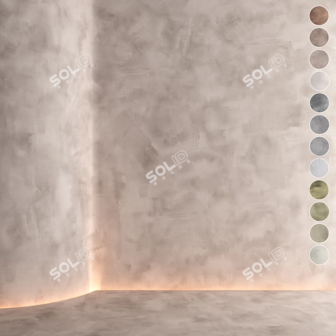 Artisan Seamless Textured Plaster 3D model image 1